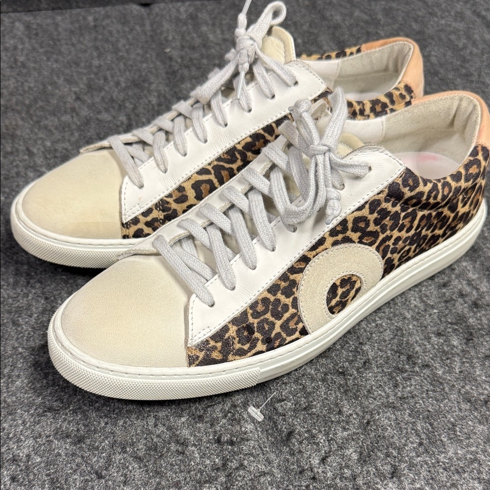 Oliver Cabell Leopard Print Sneakers - Picture 3 of 10